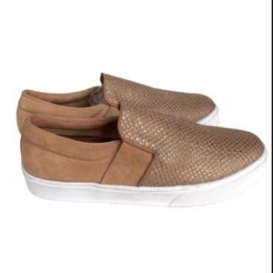 Kaanas Santa Fe Metallic Embossed Slip-On Sneakers Women’s 6